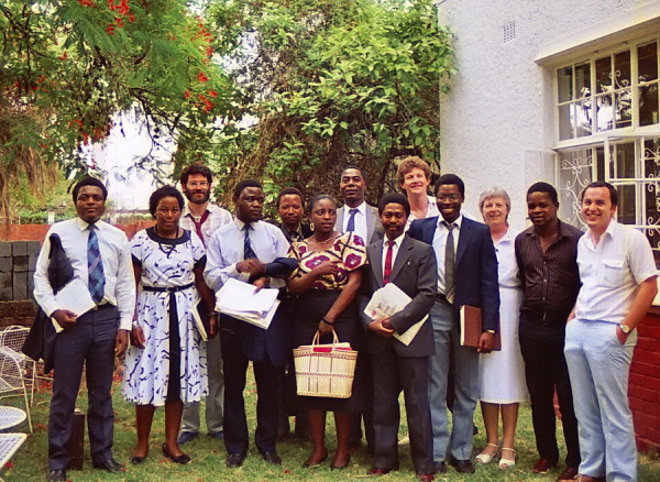 Das "ZOPP" Team in Harare, 1987