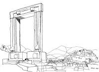 Tor zum Apollo Tempel auf Naxos, Juli 1964