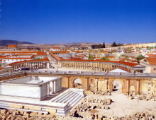 Zeus Tempel und Forum einst (aus "Jordanien einst und jetzt")