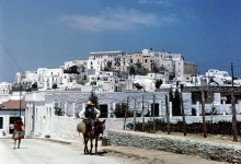 Blick auf die Burg, Naxos, Juli 1964