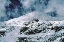 Blick auf den Chimborazo Gipfel