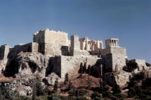 Die Akropolis in Athen im August 1962