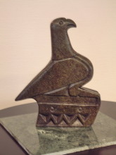 Der Zimbabwe Vogel, Shona Skulptur, 26.8.04