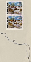 Briefmarke mit den Inyangombi Fällen