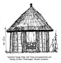 Typische Tonga Hütte, 30.8.99