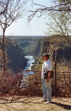 Blick zur Brücke nach Zambia, 2.8.1986