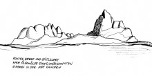 Die Pontok Berge mit der Spitzkoppe, 15.4.1993