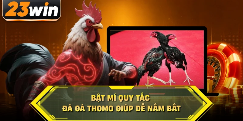 Bật mí quy tắc đá gà Thomo giúp dễ nắm bắt